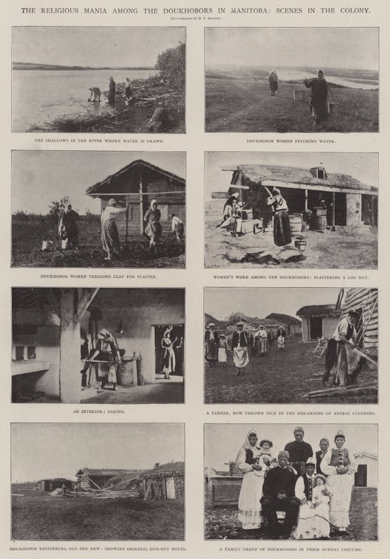 Den religiøse mani blandt doukhoborerne i Manitoba, scener i kolonien af English Photographer