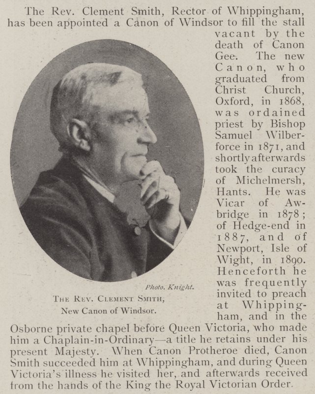 Pastor Clement Smith, ny kanon i Windsor af English Photographer