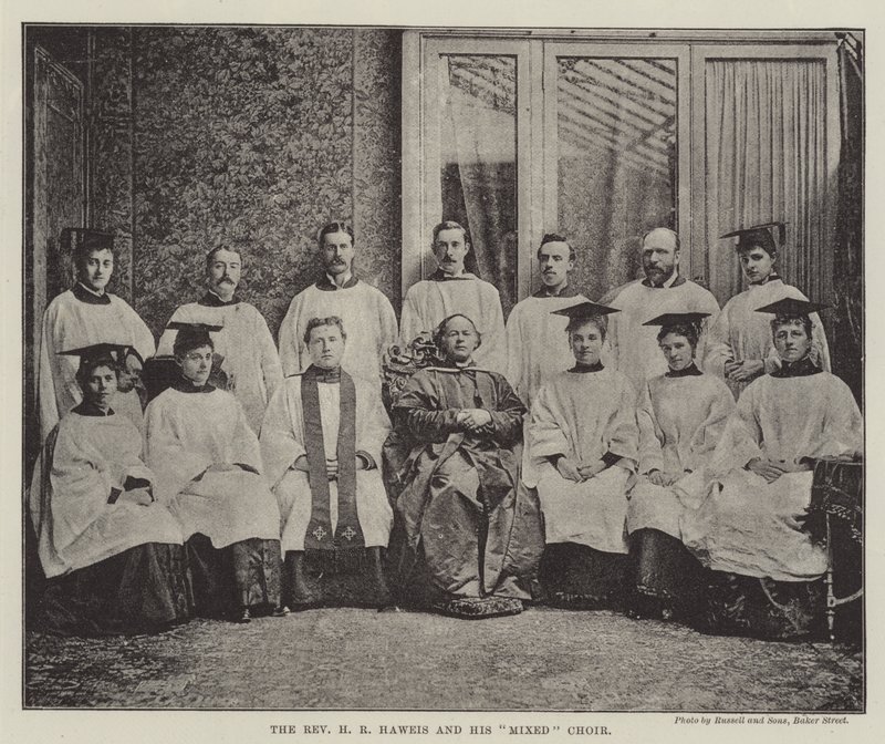 Præsten H R Haweis og hans blandede kor af English Photographer