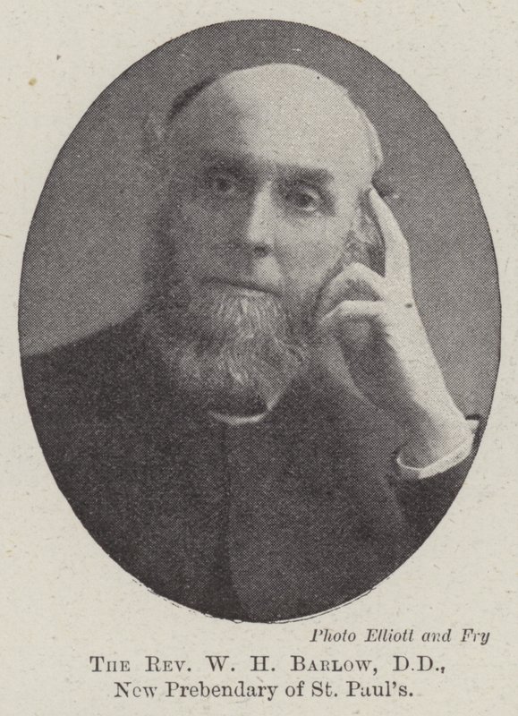 The Reverend W H Barlow, DD, New Prebendary of St Pauls af English Photographer