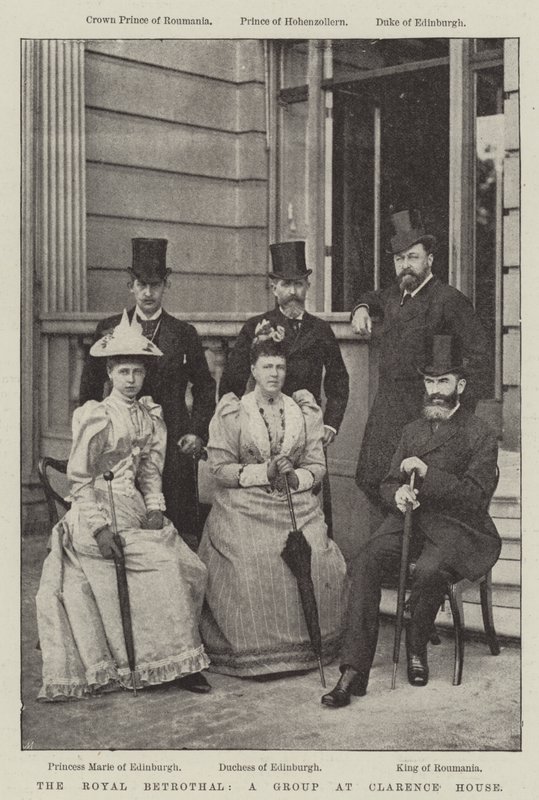 The Royal Trolovelse, en gruppe i Clarence House af English Photographer