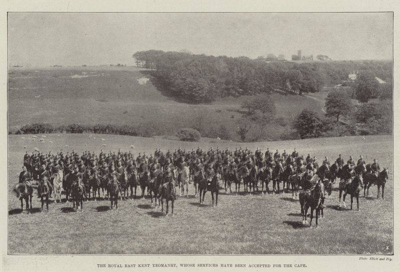 Royal East Kent Yeomanry, hvis tjeneste er blevet accepteret til Kap af English Photographer