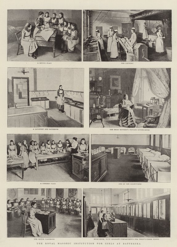 Den kongelige frimurerinstitution for piger i Battersea af English Photographer