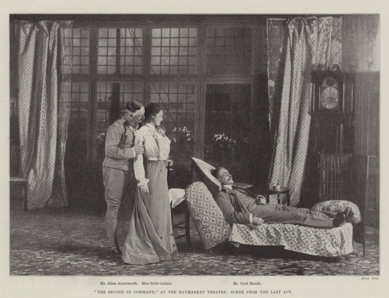 Den næstkommanderende, på Haymarket Theatre, scene fra sidste akt af English Photographer