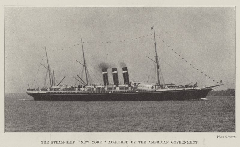 Steam-Ship New York, erhvervet af den amerikanske regering af English Photographer