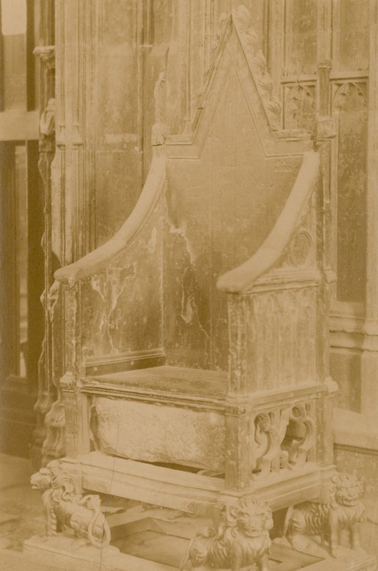 The Stone of Scone i kroningsstolen af English Photographer