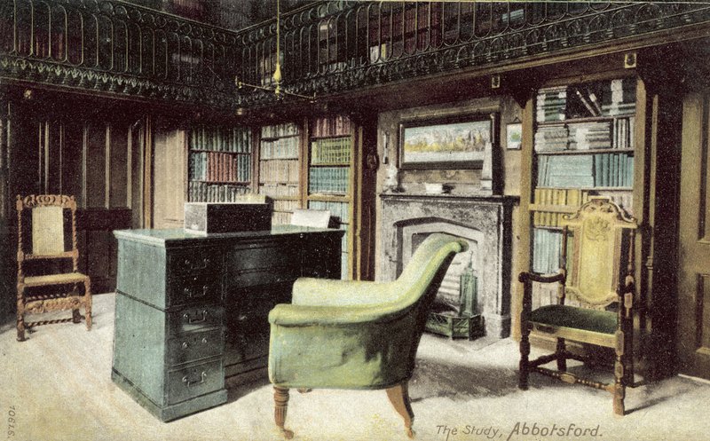The Study, Abbotsford (farvefoto) af English Photographer
