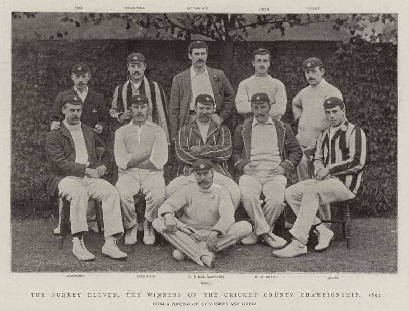 Surrey Eleven, vinderne af Cricket County Championship, 1894 af English Photographer