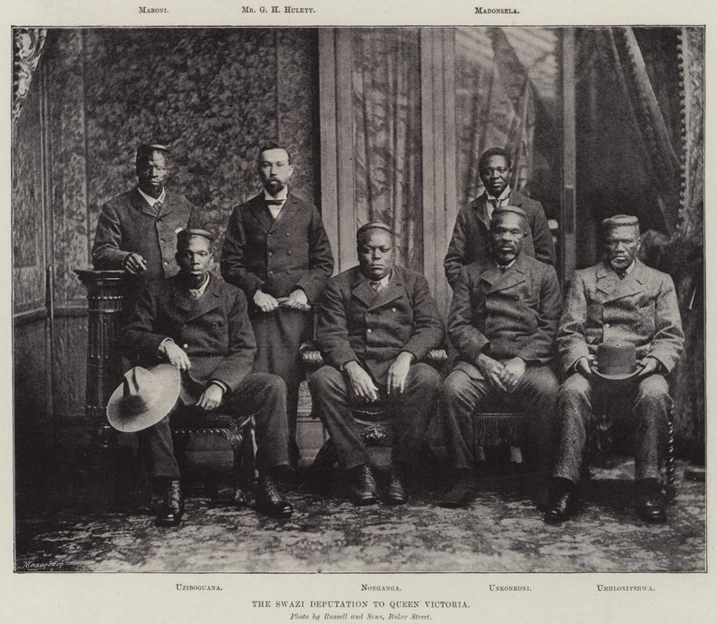 Swazi-deputationen til dronning Victoria af English Photographer
