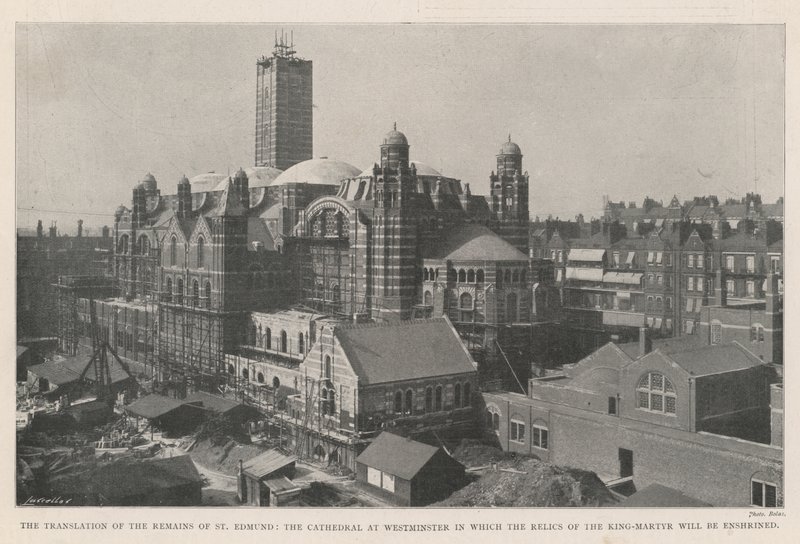 Oversættelsen af resterne af St. Edmund, katedralen i Westminster, hvor relikvier fra konge-martyren vil blive nedfældet af English Photographer