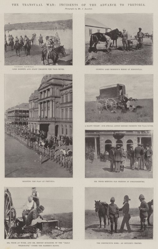 Transvaalkrigen, hændelser af fremrykningen til Pretoria af English Photographer