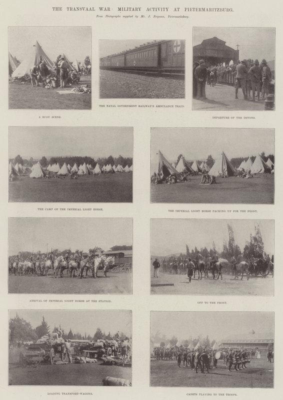 Transvaalkrigen, militær aktivitet i Pietermaritzburg af English Photographer