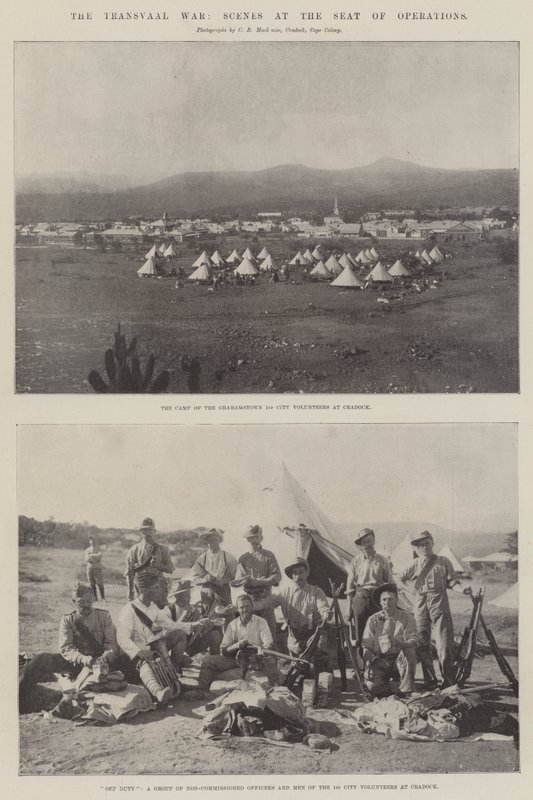 Transvaal-krigen, scener ved operationssædet af English Photographer