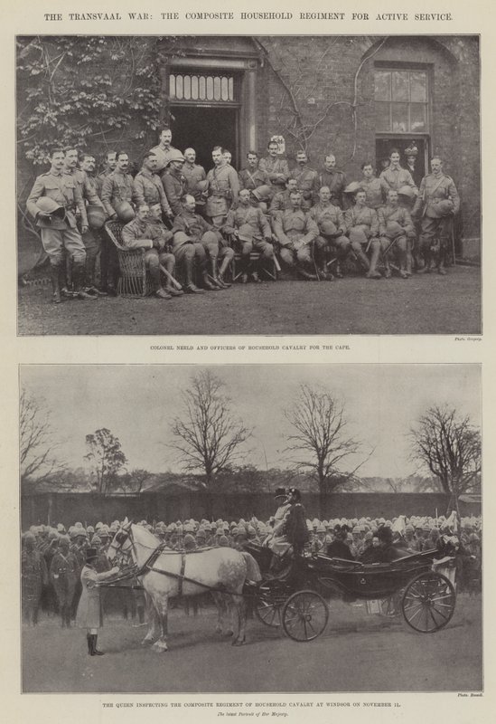 Transvaalkrigen, det sammensatte husholdningsregiment til aktiv tjeneste af English Photographer