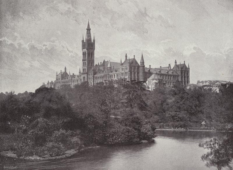 Universitetet, Glasgow af English Photographer