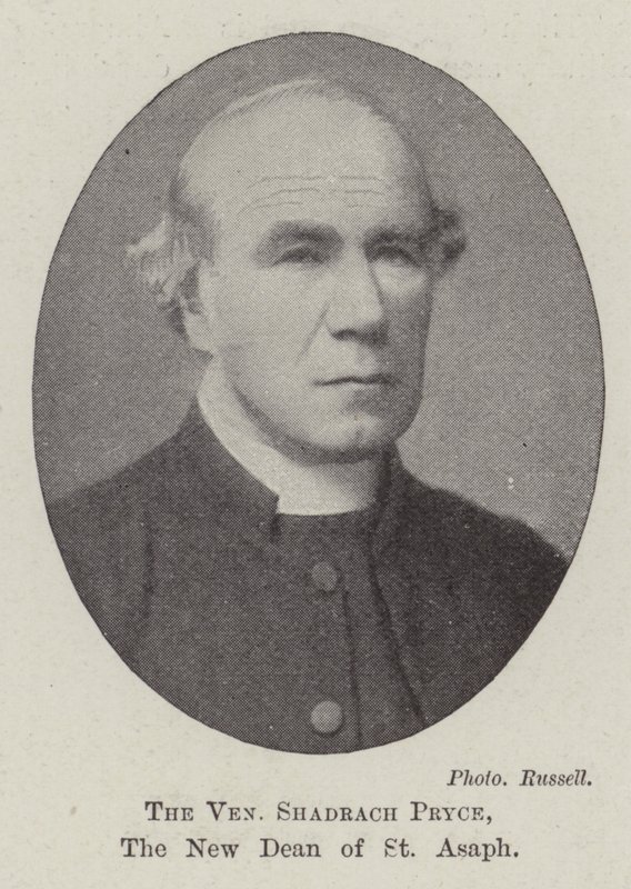 Den ærværdige Shadrach Pryce, den nye dekan af St. Asaph af English Photographer