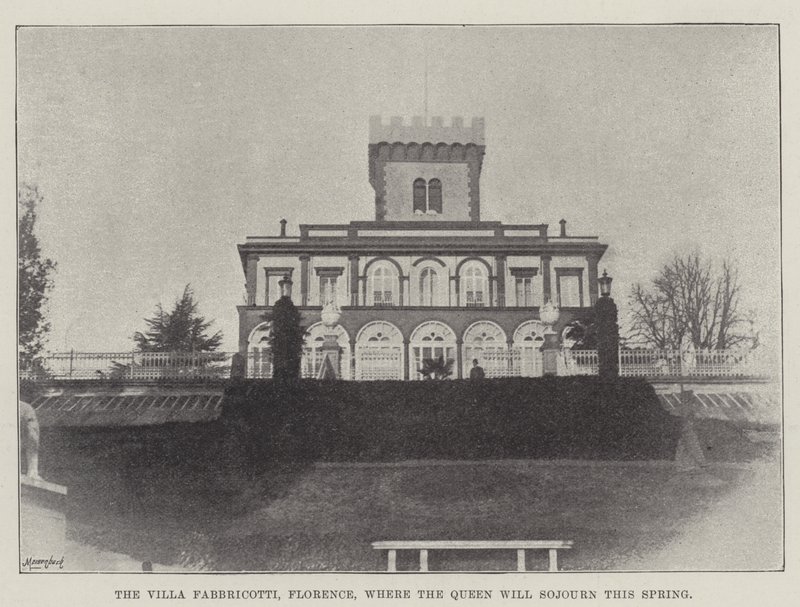Villa Fabbricotti, Firenze, hvor dronningen vil opholde sig til foråret af English Photographer