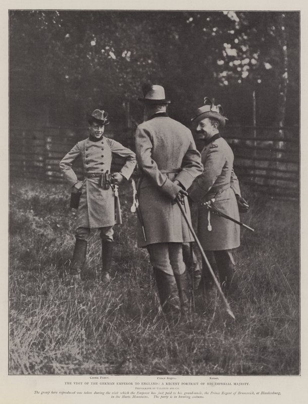 Den tyske Kejsers Besøg i England, et nyligt Portræt af Hans Kejserlige Majestæt af English Photographer