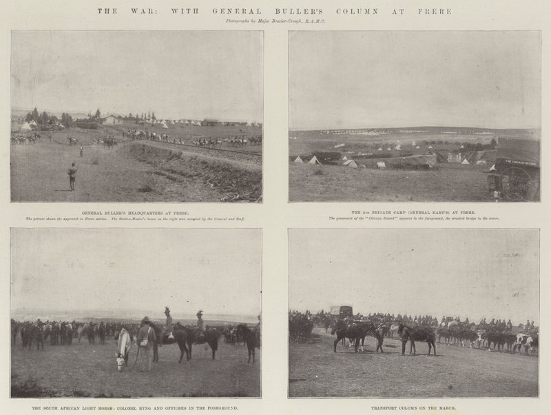 The War, with General Bullers Column at Frere af English Photographer