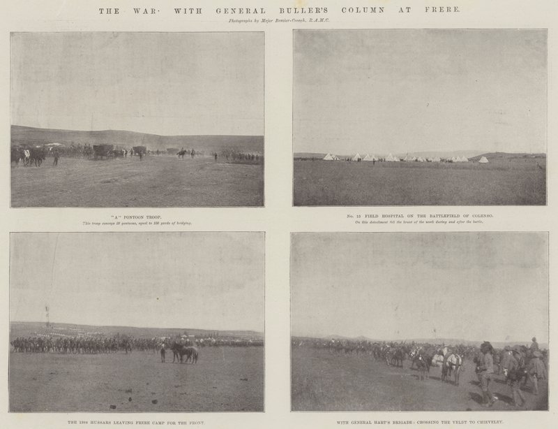 The War, with General Bullers Column at Frere af English Photographer