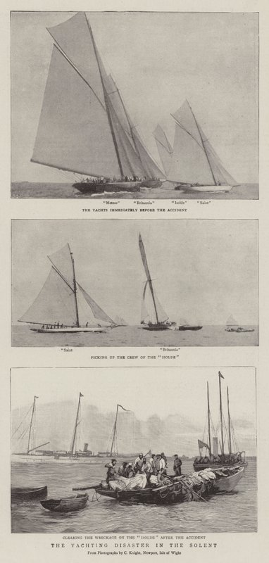 Yachtkatastrofen i Solent af English Photographer