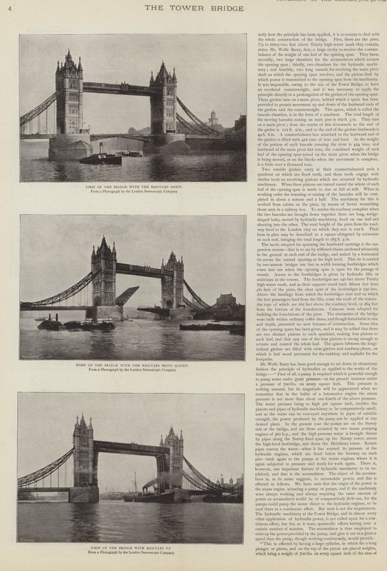 Opførelsen af Tower Bridge, London af English Photographer