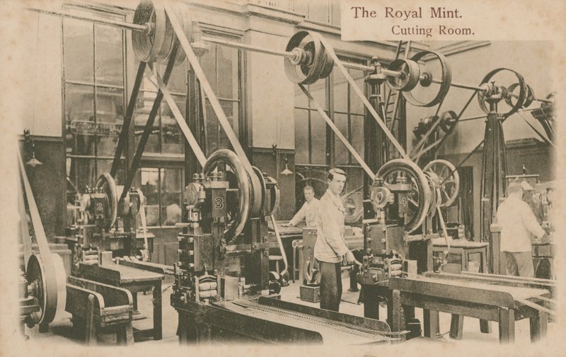 Skærerummet ved Royal Mint, London af English Photographer