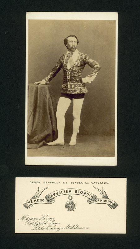 Helten Chevalier Blondin fra Niagara (s/h foto) af English Photographer