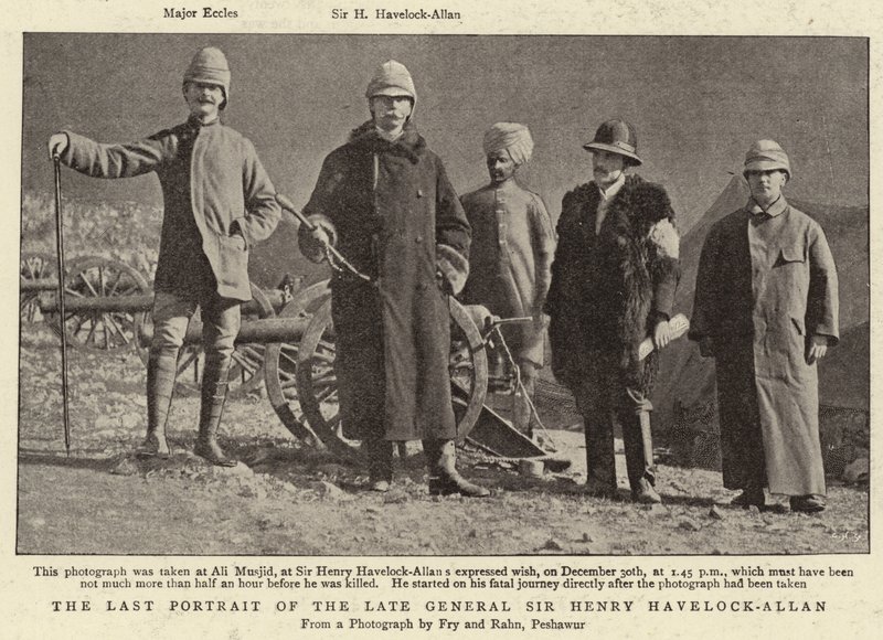 Det sidste portræt af den afdøde general Sir Henry Havelock-Allan af English Photographer