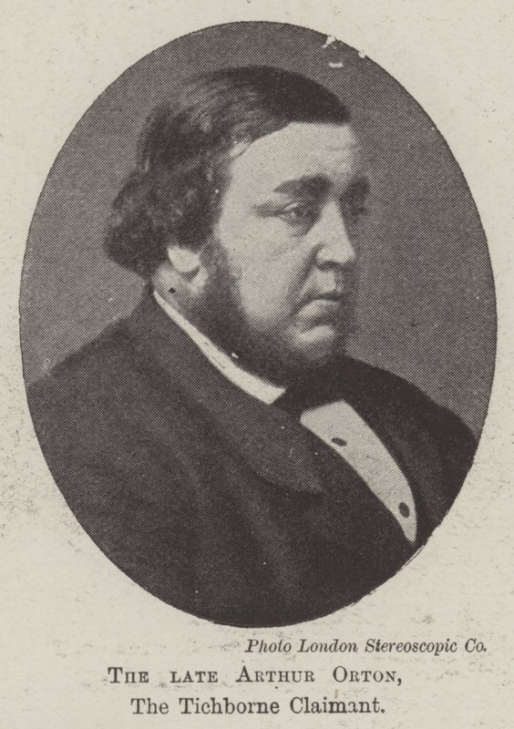 Den afdøde Arthur Orton, Tichborne-fordringshaveren af English Photographer
