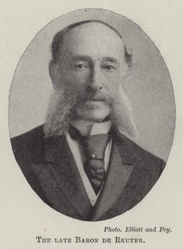 Afdøde baron de Reuter af English Photographer