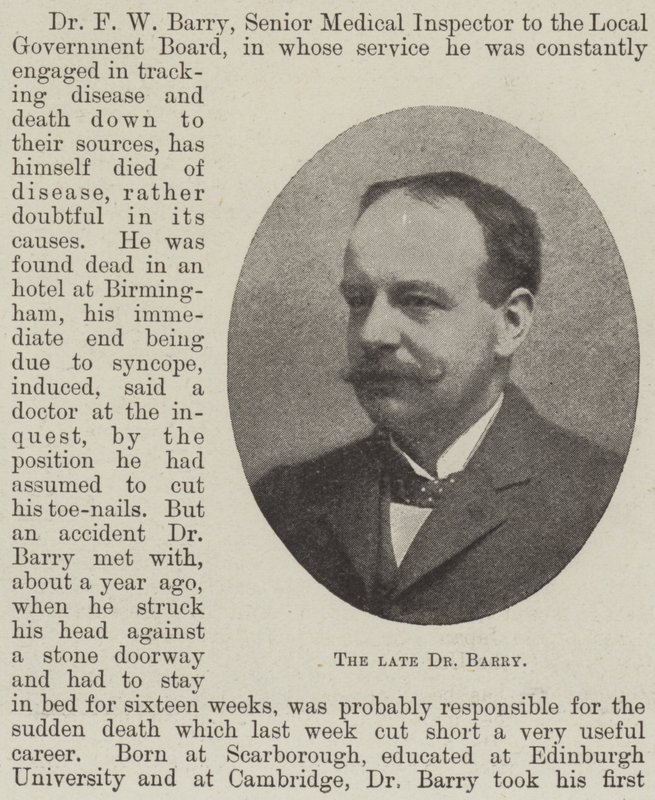 Afdøde Dr. Barry af English Photographer