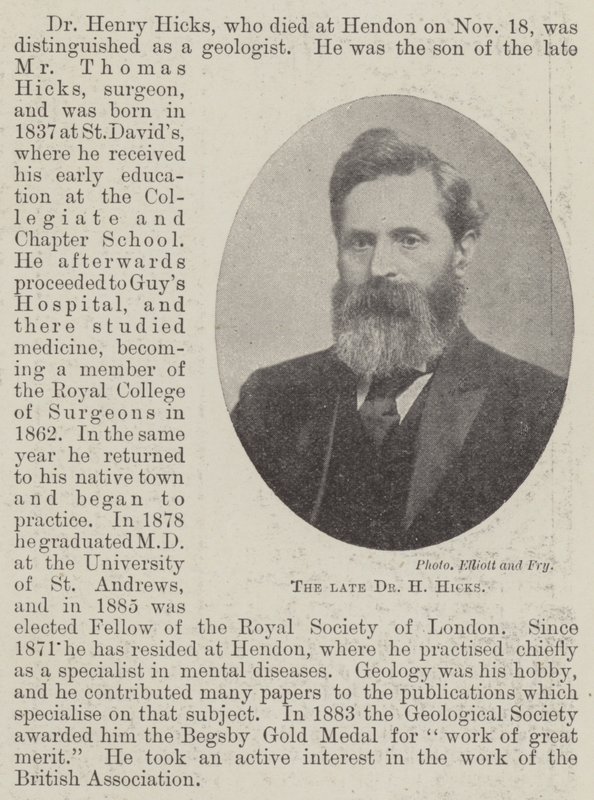 Den afdøde Dr H Hicks af English Photographer