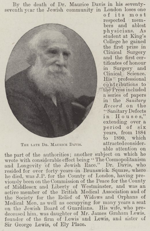 Afdøde Dr. Maurice Davis af English Photographer
