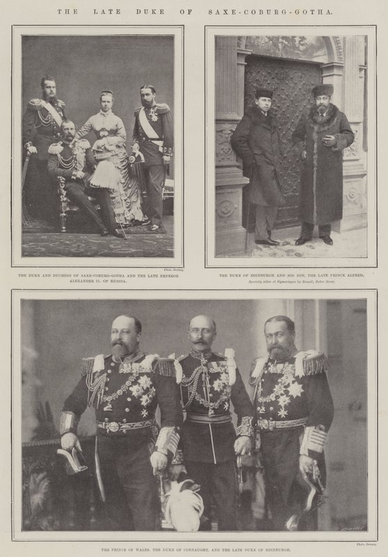 Den afdøde hertug af Sachsen-Coburg-Gotha af English Photographer