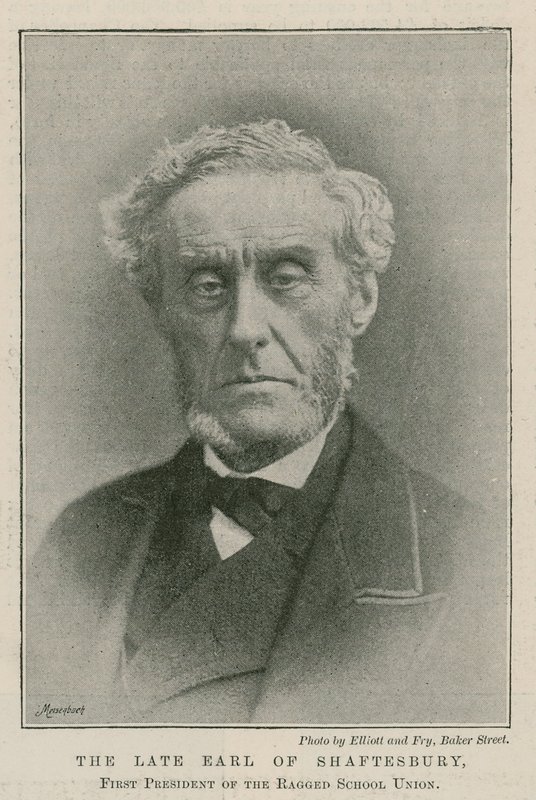 Den afdøde jarl af Shaftesbury, første præsident for Ragged School Union af English Photographer