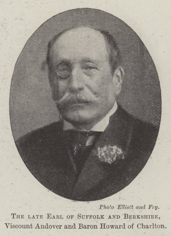Den afdøde jarl af Suffolk og Berkshire, viscount Andover og baron Howard af Charlton af English Photographer