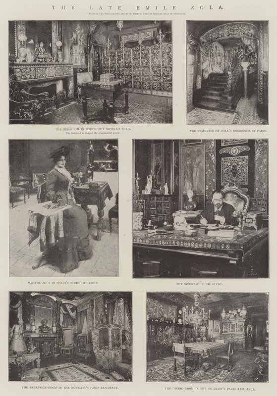 Afdøde Emile Zola af English Photographer