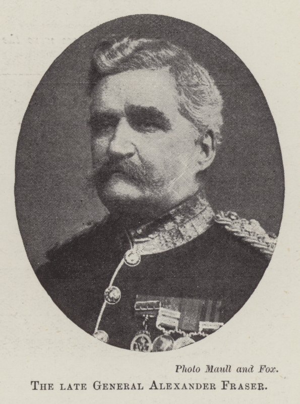Den afdøde general Alexander Fraser af English Photographer