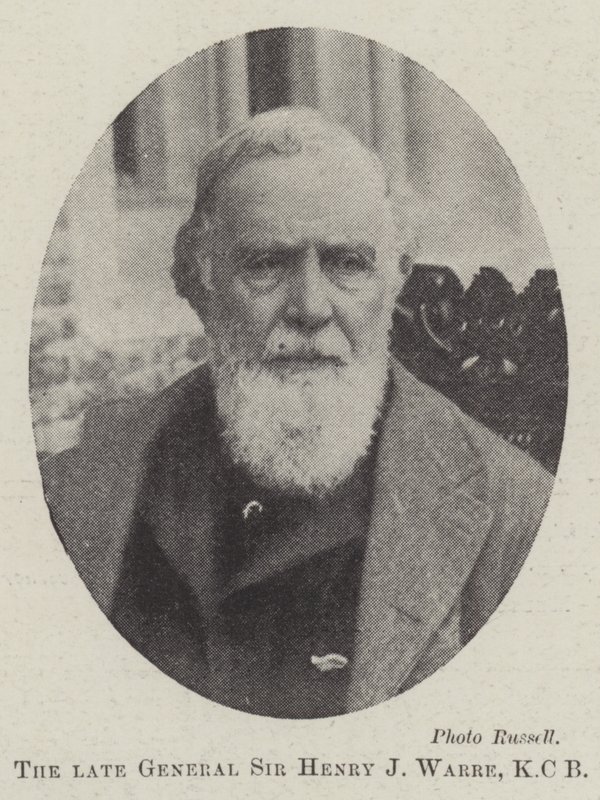Den afdøde general Sir Henry J Warre, KCB af English Photographer