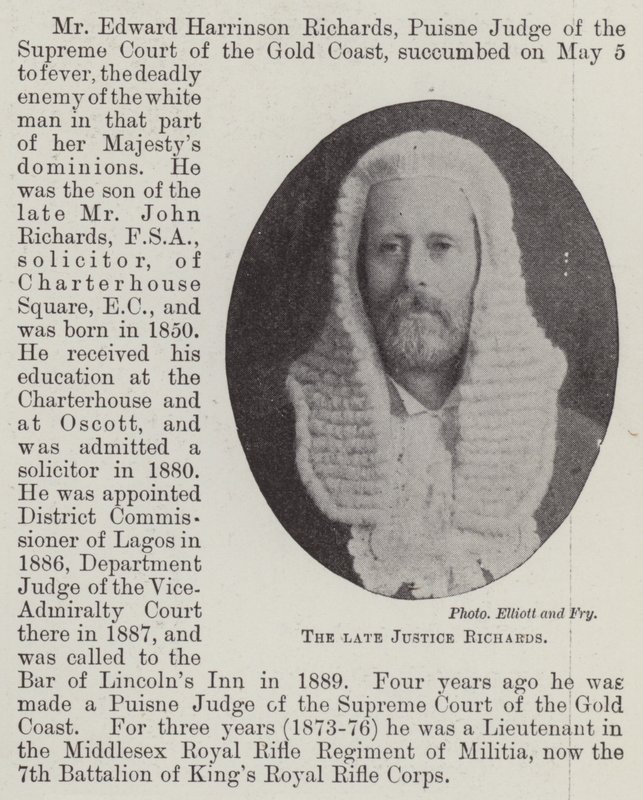 Den afdøde Justice Richards af English Photographer