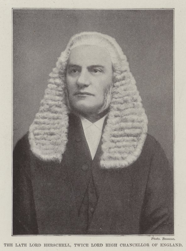 Den afdøde Lord Herschell, to gange Lord High Chancellor of England af English Photographer