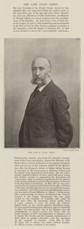 Den afdøde M Jules Ferry af English Photographer
