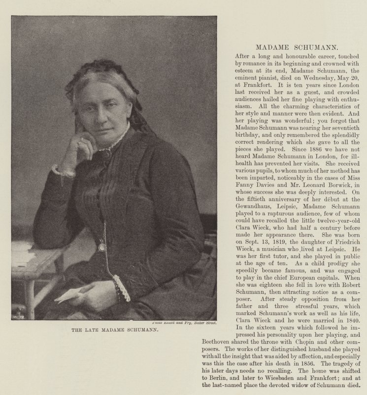 Afdøde Madame Schumann af English Photographer