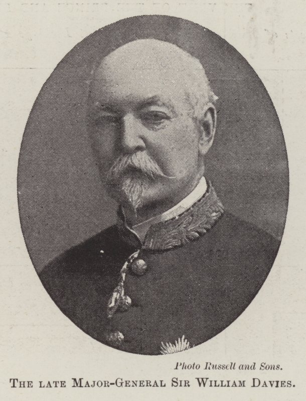 Den afdøde generalmajor Sir William Davies af English Photographer