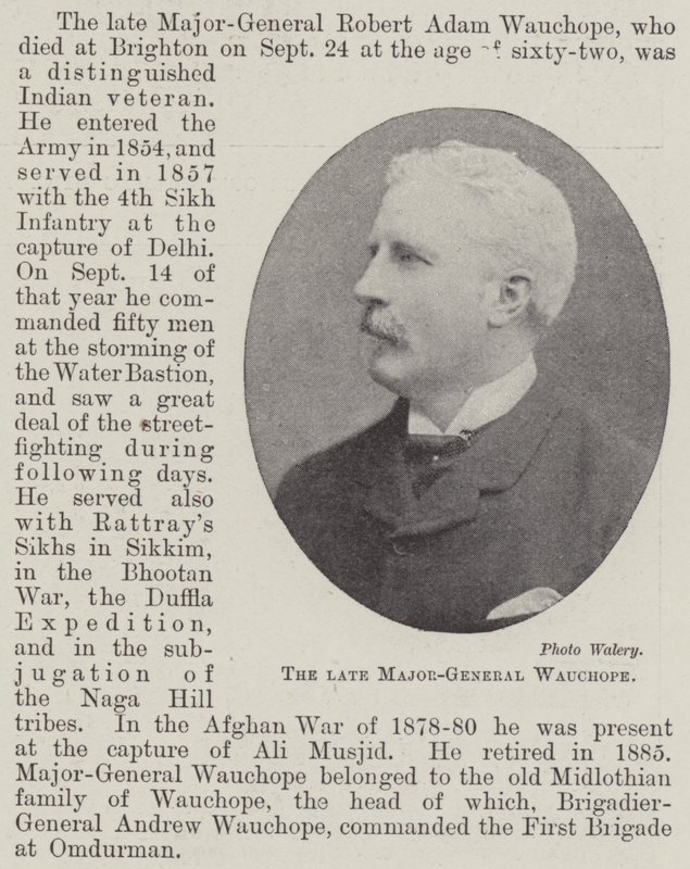 Afdøde generalmajor Wauchope af English Photographer