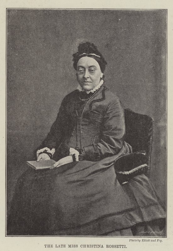 Afdøde frøken Christina Rossetti af English Photographer