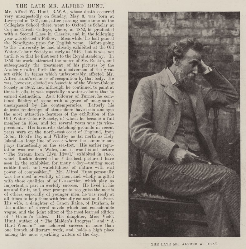Den afdøde hr. Alfred W Hunt af English Photographer