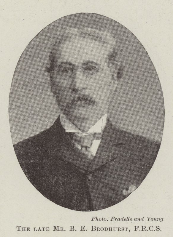 Afdøde hr. B E Brodhurst, FRCS af English Photographer