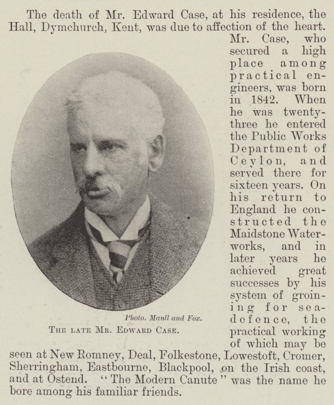 Den afdøde hr. Edward Case af English Photographer